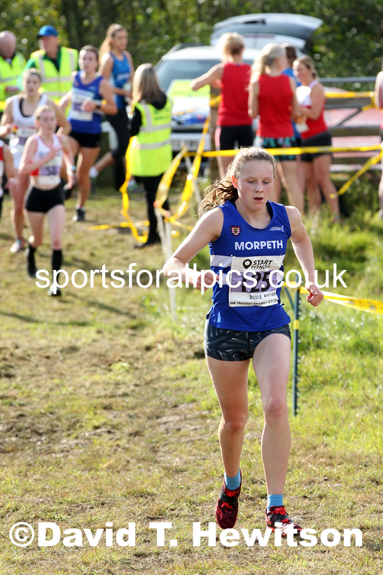 Womens under-17s and under-20s 2021 North Eastern Harrier League, Druridge Bay. Photo: David T. Hewitson/Sports for All Pics